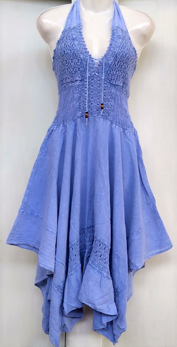 Vestido celeste en punta1