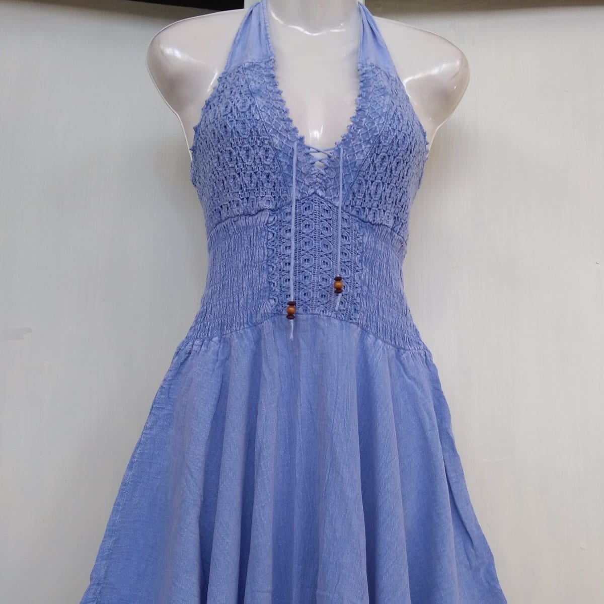 Vestido celeste en punta2