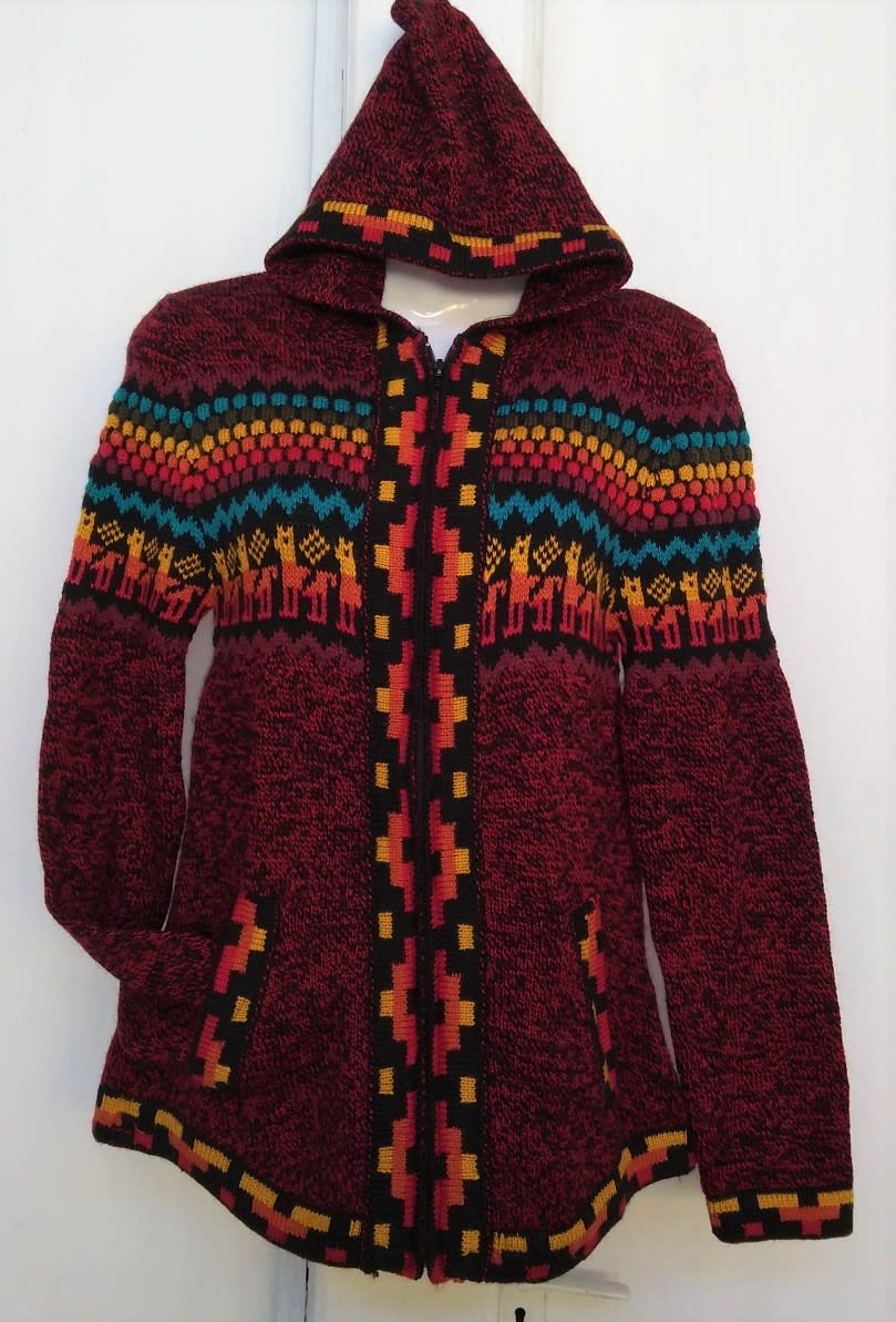 Poncho Con Cappuccio In Lana Di Alpaca 80% - Leggero, Morbido, Ipoallergenico, Bianco Sporco, Taglia Unica, Fatto A Mano Ecuador