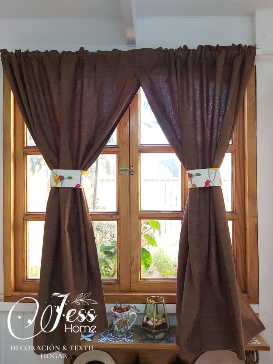 Cortina Cocina Cafe 130X130 | jesshome.cl