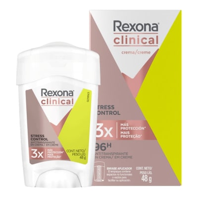 Desodorante Rexona Clinical Stress Control 48g barra