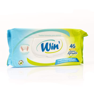 Toallitas adulto Win 45 unidades