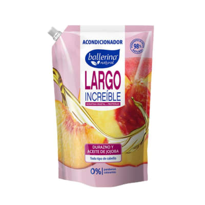 Acondicionador Ballerina Largo Increíble Durazno y Aceite de Jojoba 