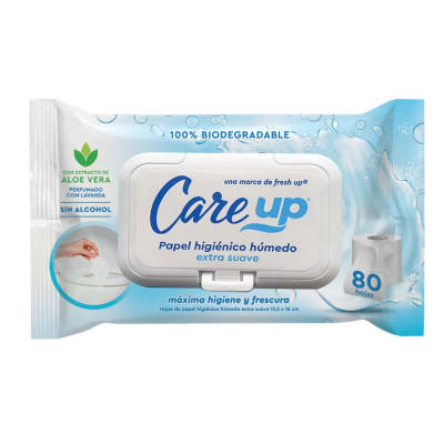 Papel Higiénico Húmedo Care Up 80 hojas