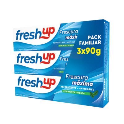 Pack Pasta Dental FRESH UP Frescura Máxima x3 90g