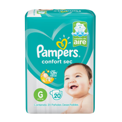 Pañales PAMPERS Confort SEC G20