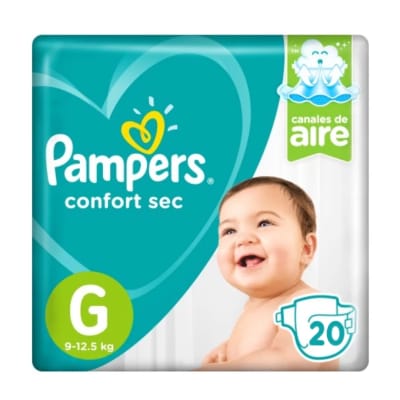 Pañales PAMPERS Confort SEC G20