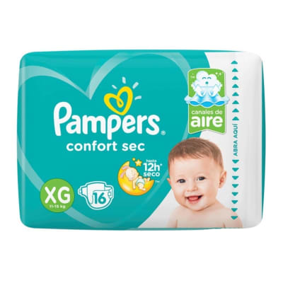 Pañales Pampers Confort Sec XG 16u