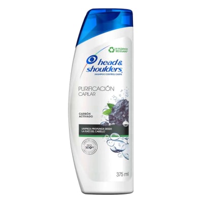 Shampoo Head & Shoulders Purificación Capilar Carbón 375ml