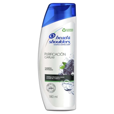 Shampoo Head & Shoulders Purificación Capilar Carbón 180 ml