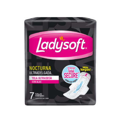 Toalla Ladysoft Nocturna Ultradelgada x1 7 unidades