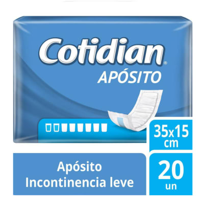 Apósitos Cotidian Unisex Incontinencia leve 20 unidades