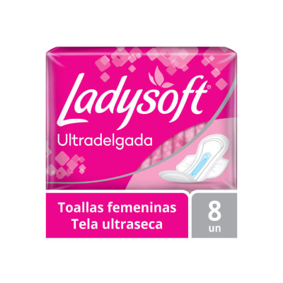 Toallas Higiénicas LADYSOFT Ultradelgada X8