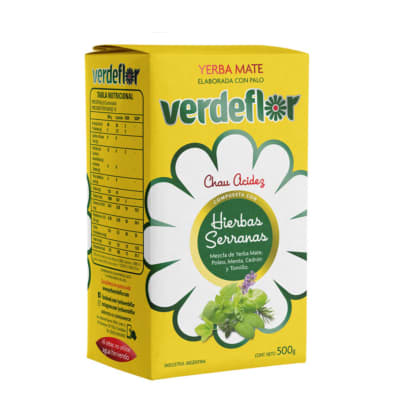 Yerba Mate Verdeflor Hierbas Serranas 500g