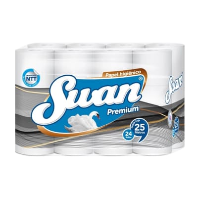 Papel Higiénico Premium SWAN 24 unidades 25mts