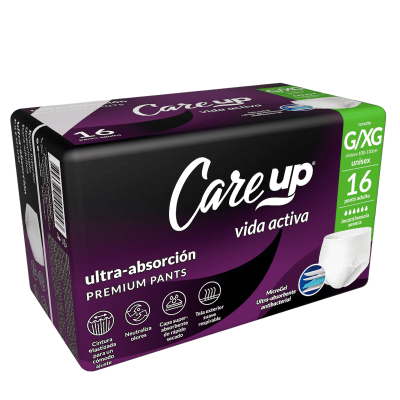 Pañales Care Up Pants Premium G/XG 16u