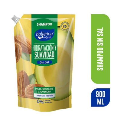 Shampoo BALLERINA Palta & Almendra Sin Sal