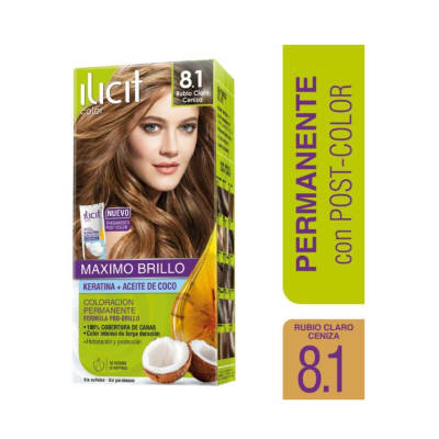 Tintura Ilicit 8.1 Rubio Claro Ceniza