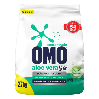 Detergente OMO Aloe Vera Soft 2.7 kg
