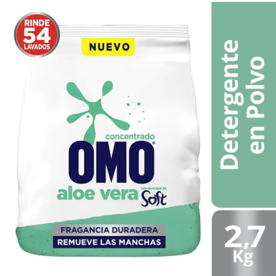 Detergente OMO Aloe Vera Soft 2.7 kg