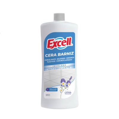 Cera Barniz Excell Incolora Autobrillo Lavanda 900cc
