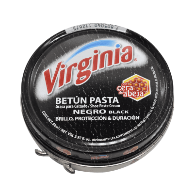 Betún De Zapato Virginia Negro