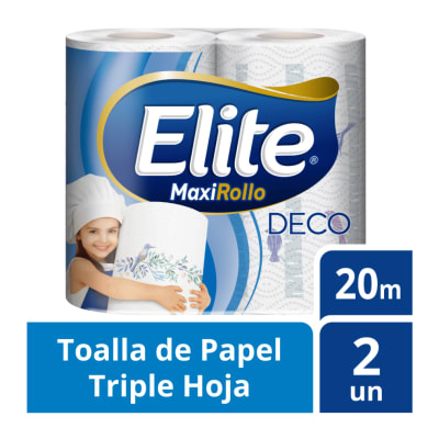 Toalla Elite Deco Maxirollo 2 unidades 20 metros