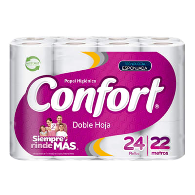 Papel Higienico Confort 24 rollos 22mts