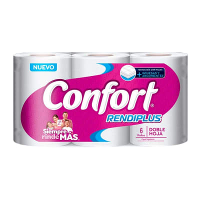 Papel Higiénico Confort Rendiplus x6 20mts