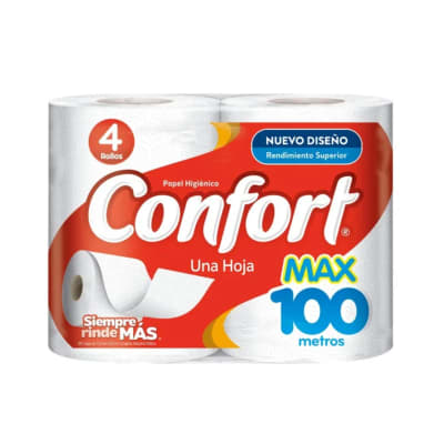 Papel higiénico Confort x4 100 metros