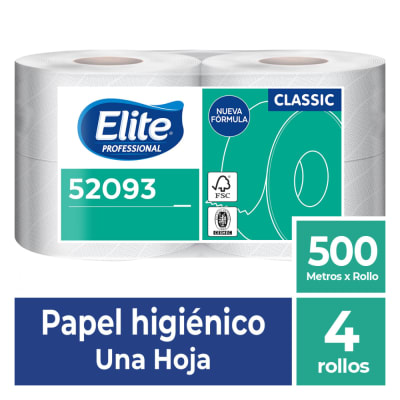 Pack Papel Higiénico ELITE 500 metros 4 unidades