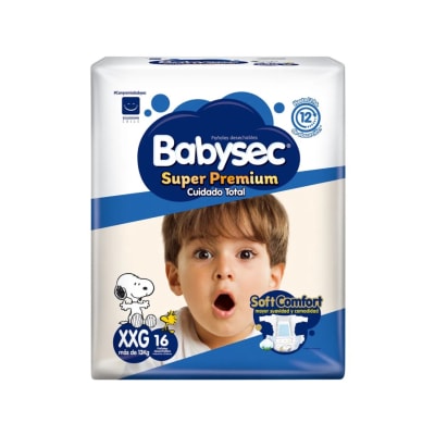 Pañal Babysec Super Premium XXG X16