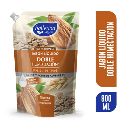 Jabón BALLERINA Avena Y Aceite De Almendras 900ML