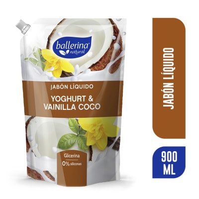 Jabón BALLERINA Yoghurt Vainilla Coco 900ML