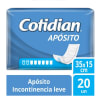 Apósitos Cotidian Unisex Incontinencia leve 20 unidades1