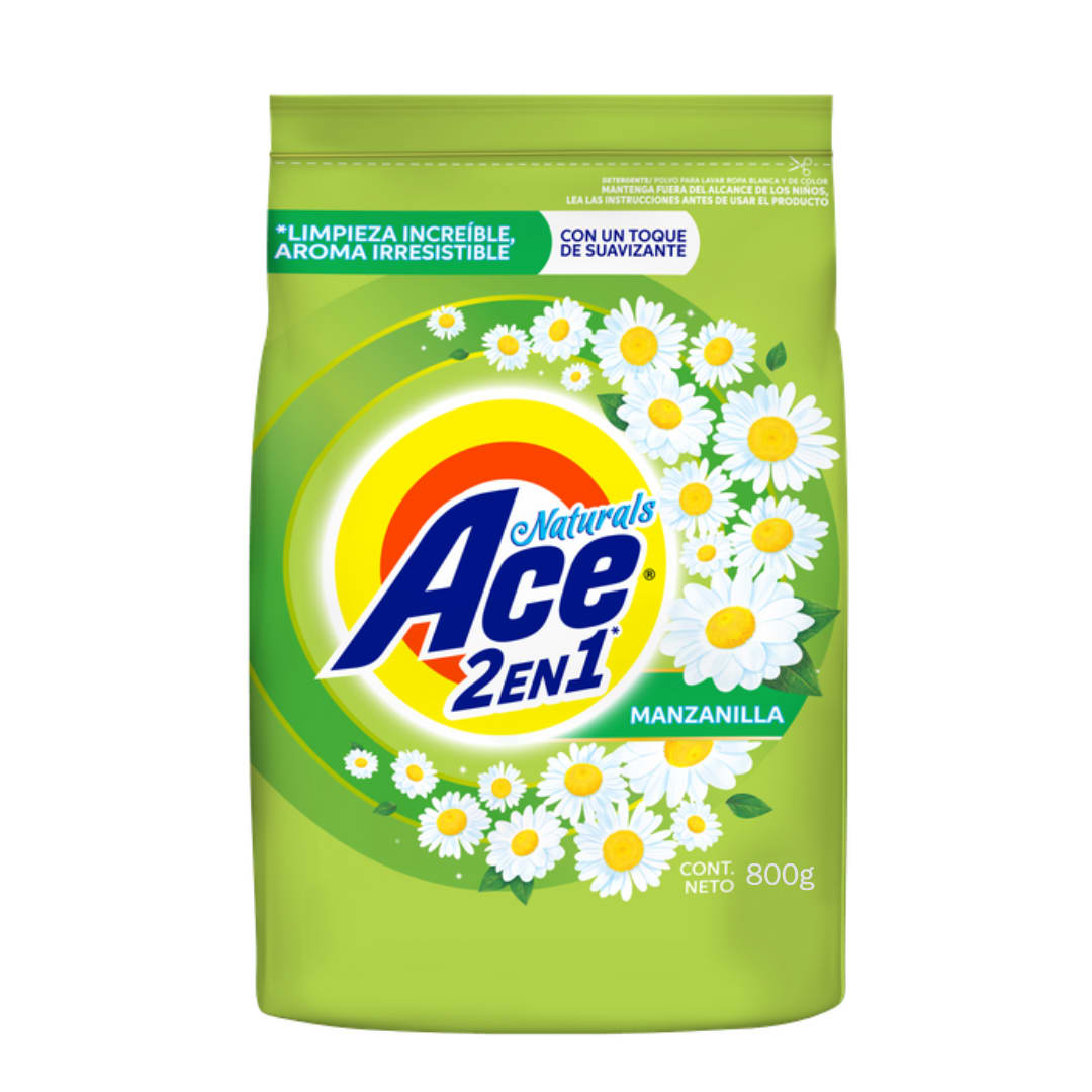Detergente Ace Naturals manzanilla 800G | PuntoBarato
