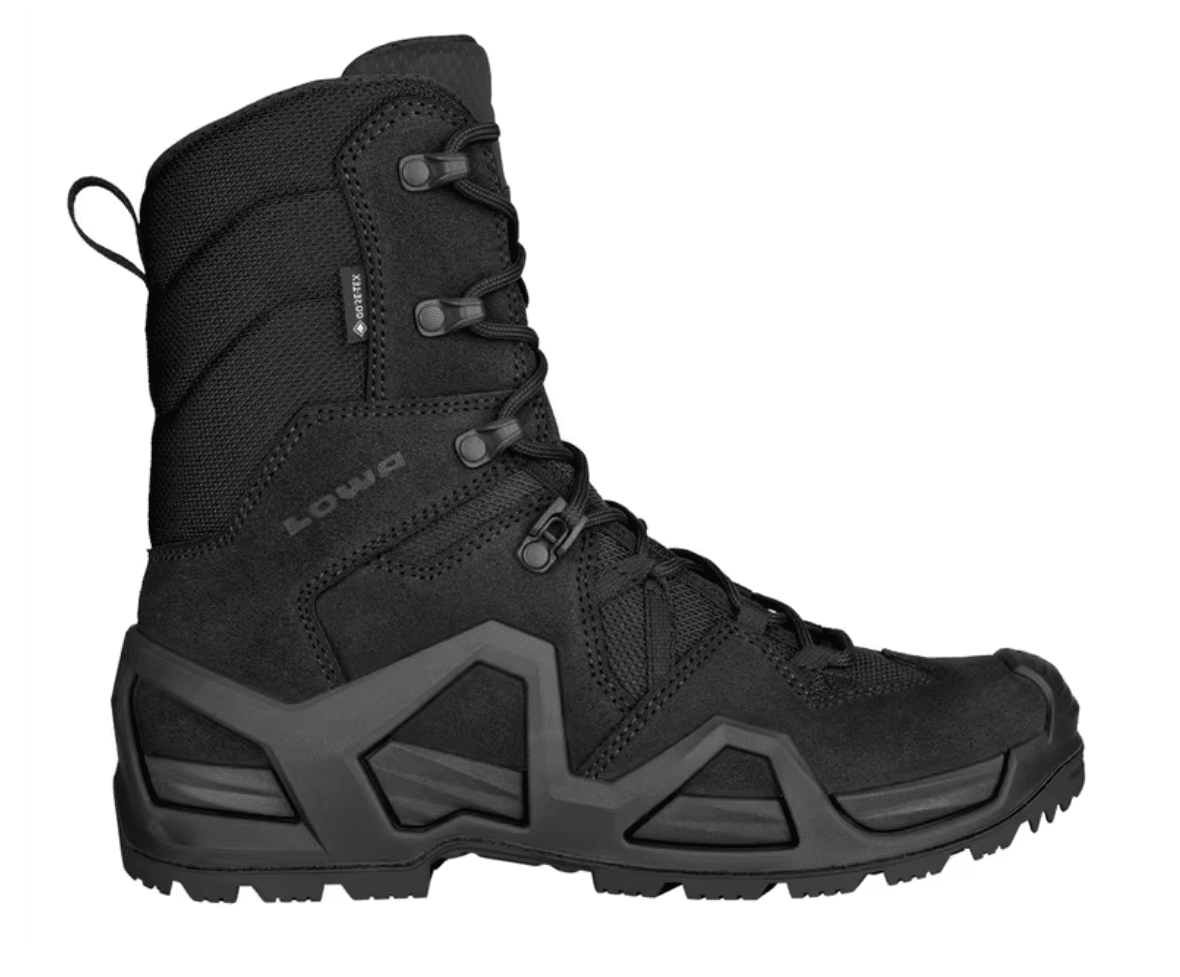 Botas Senderismo Profesionales Botas Militares Lowa Z8n GTX - Negro,  Impermeables, Para Fuerzas Armadas Y Senderismo Calzado Táctico Militar, image size:1180x977