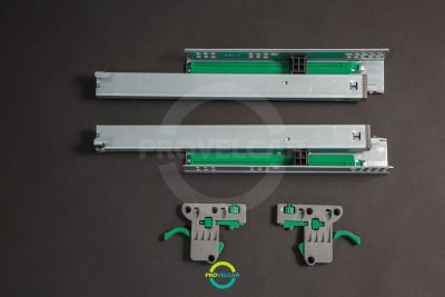 CORREDERA OCULTA EXTENSIÓN TOTAL  CIERRE SUAVE JUEGO