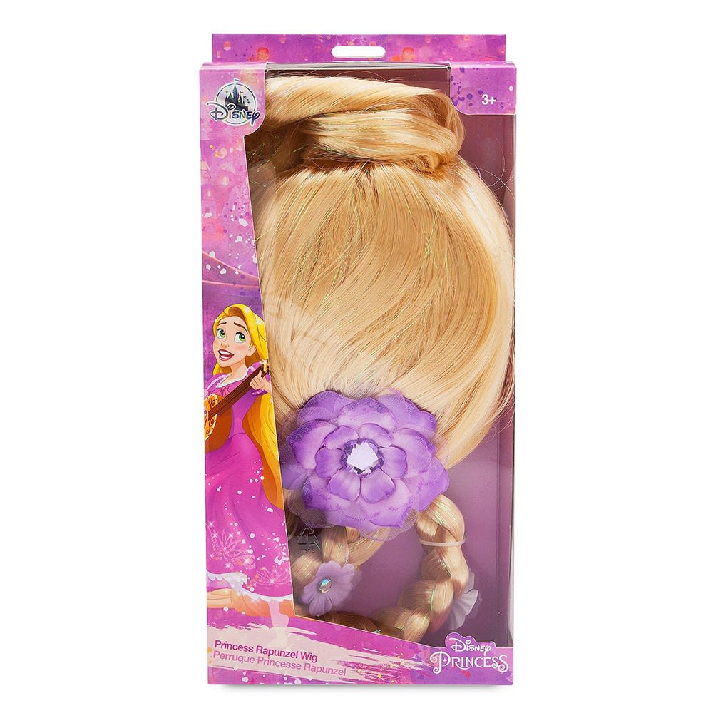 Disfraz Niña Rapunzel Peluca Rapunzel Para Niñas Rubia, 85cm