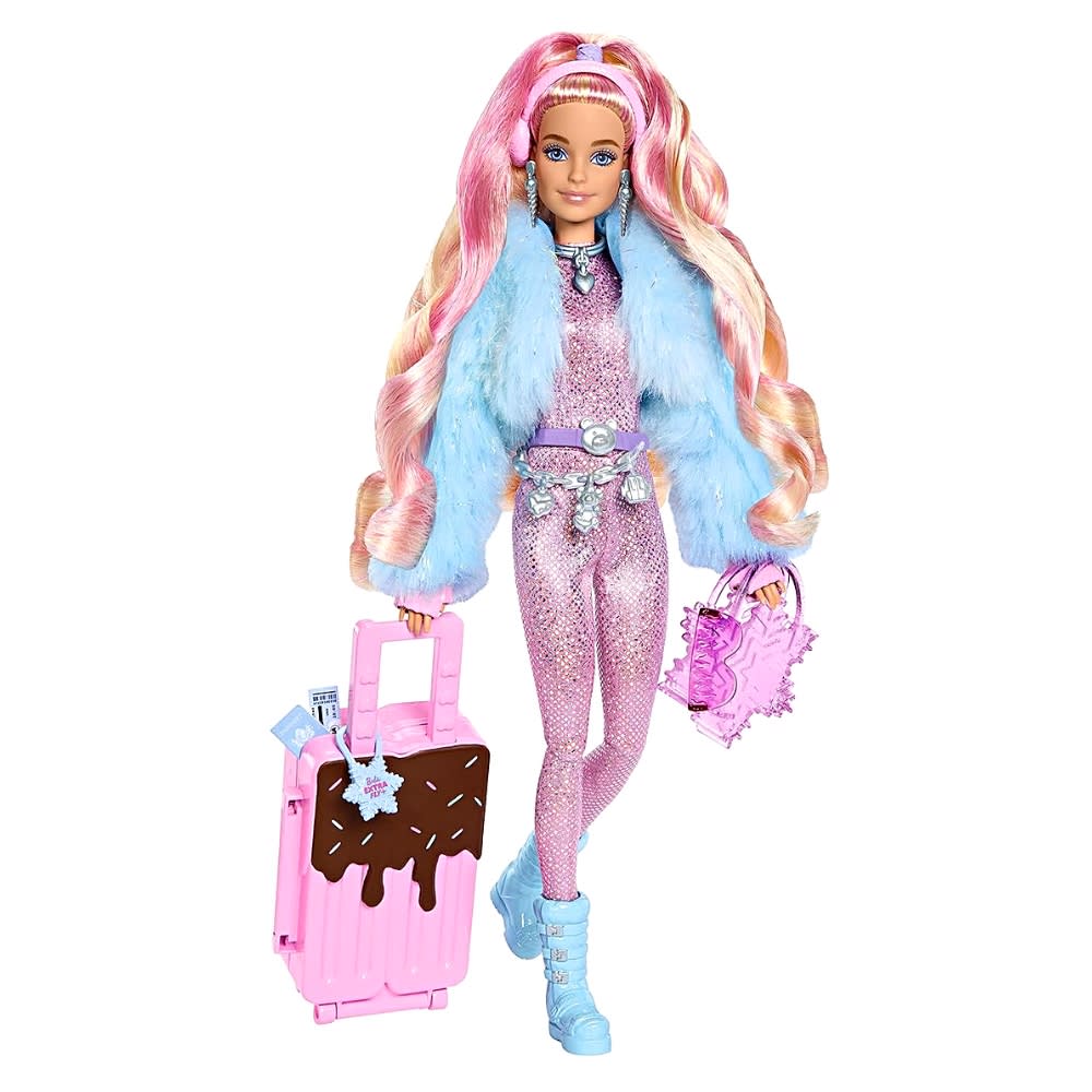 Muñeca Barbie Invierno Abrigo Peludo Para Muñeca, Pantalones Y