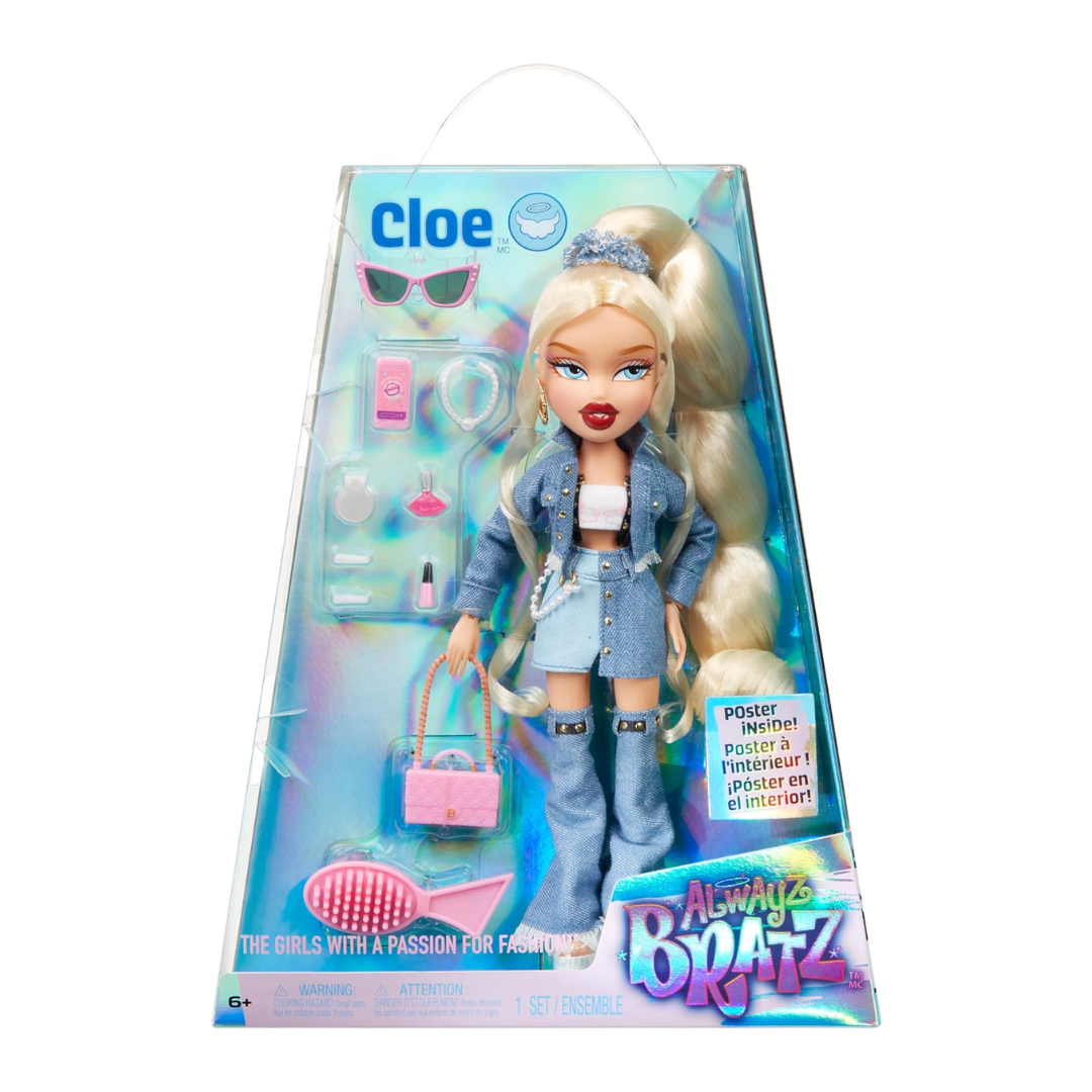 Muñeca Alwayz Bratz Cloe con 10 Accesorios y Póster La