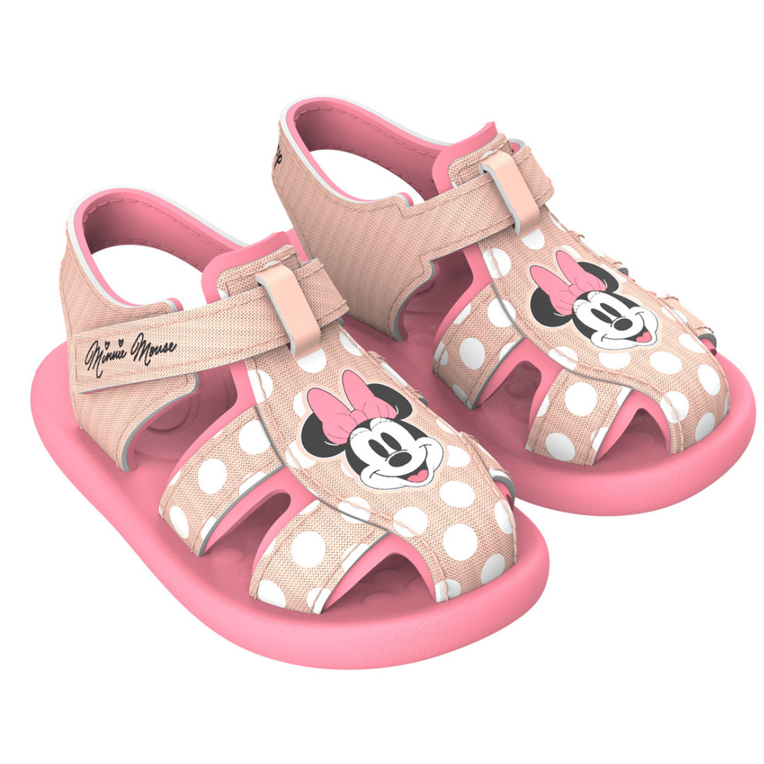 Sandalias Canasta Minnie Mouse Rosado Niña La Juguetería de Mamá