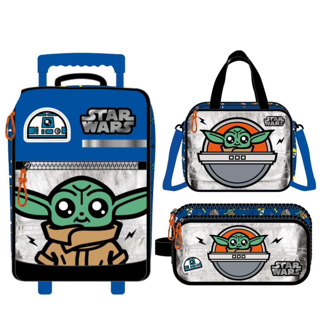 Pack Escolar Maleta Oficio Premium Disney Baby Yoda Azul | La ...