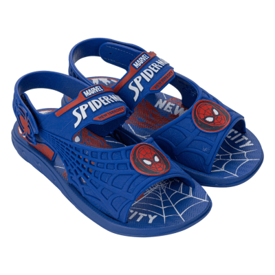 Sandalias Canasta Spiderman Azul Niño1