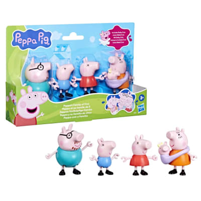 Set de Mini Figuras Peppa Pig Familia con Evie la Hermanita Juguete Infantil1