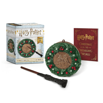 Mini Corona Navidad con Luces Harry Potter1