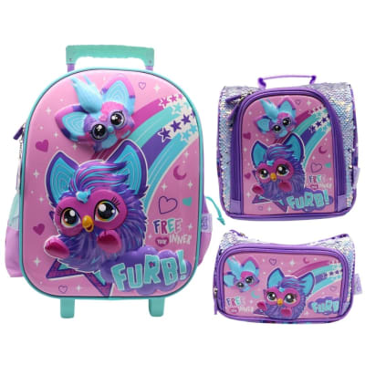 Pack Escolar Maleta Furby Lila Oficio1