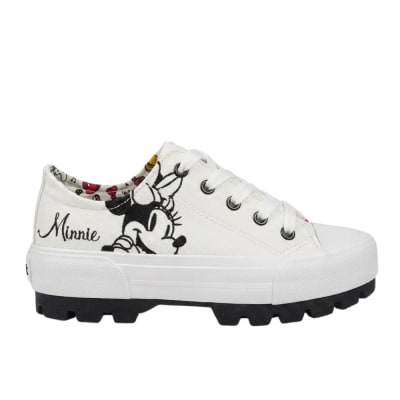 Zapatilla Urbanas Mujer Minnie Mouse Blanco1