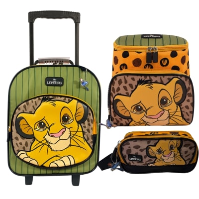 Pack Escolar Maleta Rey Leon Verde Nido1