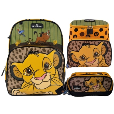 Pack Escolar Mochila Rey Leon Verde Nido1